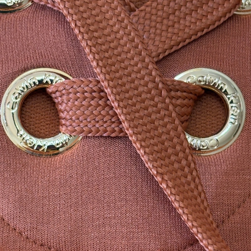 Michael Kors Rust Lace-Up Dress-NWT - Picture 12 of 13